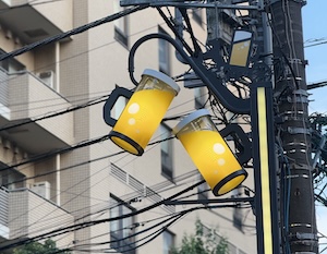 画像:「ビール坂」の街灯